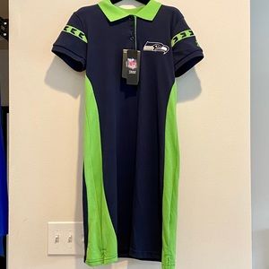 NWT NFL Team Seattle Seahawks Polo Dress Size M